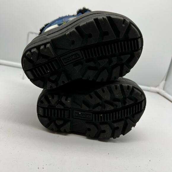 Sorel Boots Infant 4 Commander Snow Winter Strap 1805 Blue - Picture 8 of 8